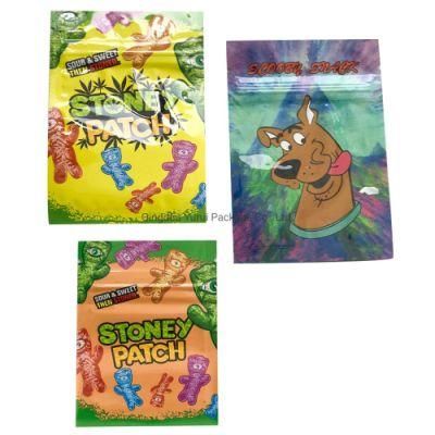 Custom Printed Soft Touch Smell Proof Stand up Matte Weed Mylar Bags