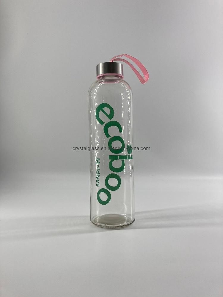 300ml 420ml 500ml Clear Empty Glass Water Bottles Sports Drinking Bottles