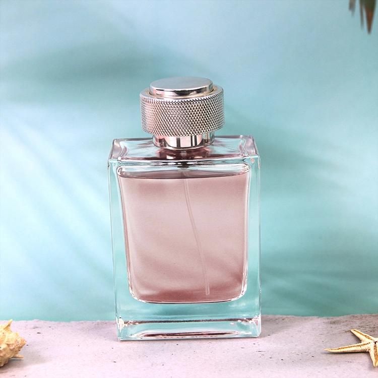 50ml Rectangle Empty Crystal Mens Elegant Black Perfume Spray Glass Bottle Flat Square Perfume Spray Bottle Glass Cosmetic Containers Empty Glass Bottle