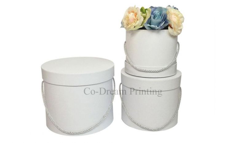 Flower Round Cardboard Packaging Box