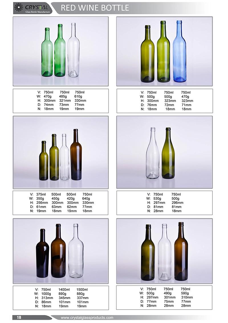 1L Clear Juice Glass Bottle with Metal Lid