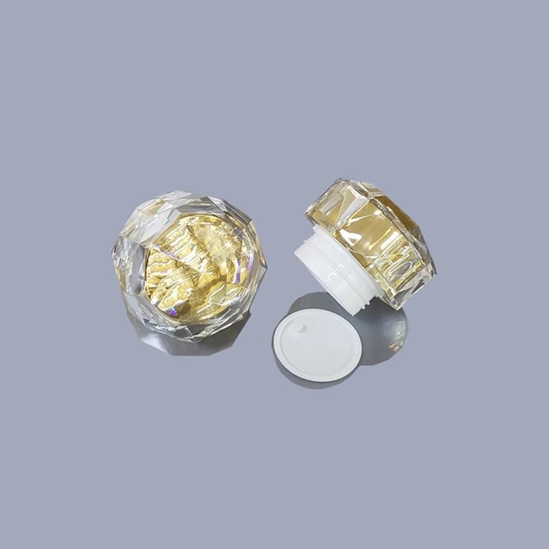 in Stock 1 Oz 2 Oz 4oz 5g 10g 12g 15g 30g 50g Diamond Clear Empty Cosmetic Plastic Makeup Jars with Lids