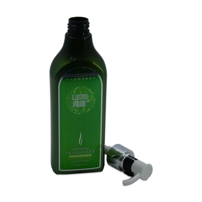 300ml Green Pet Plastic Shampoo Bottles with Pump Empty Dry Shampoo Powder Bottle Shower Gel Designer Bottle for Hair