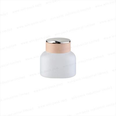 New Style Round Shoulder 40ml 100ml 120ml Serum White Glass Pump Bottles for Essential Oils