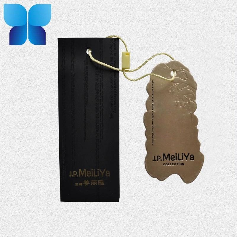 Chinese Manufacture Embossed Paper Thick Paper Tag for Jeans