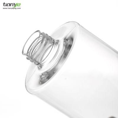 400 Ml Cylinder with Flat Shoulder Pet Essence Bottle