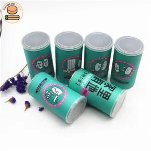 Custom Tea Paper Tube Printed Cardboard Tube Packaging Cylinder Kraft Paper Tube Snack Packaging