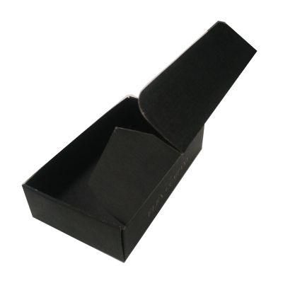 Black and Red Flat Pizza Paper Box for Packing and Delivery