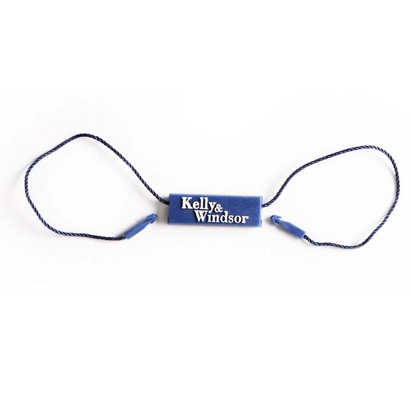 China Custom Garment Plastic Seal String Hang Tag (DL85-15)