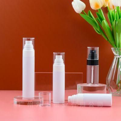 Wholesale Pet Plastic Sunscreen Spray Bottle Transparent Pet Plastic 30/40/50/60/80ml Cosmetic Spray Bottle in Stock