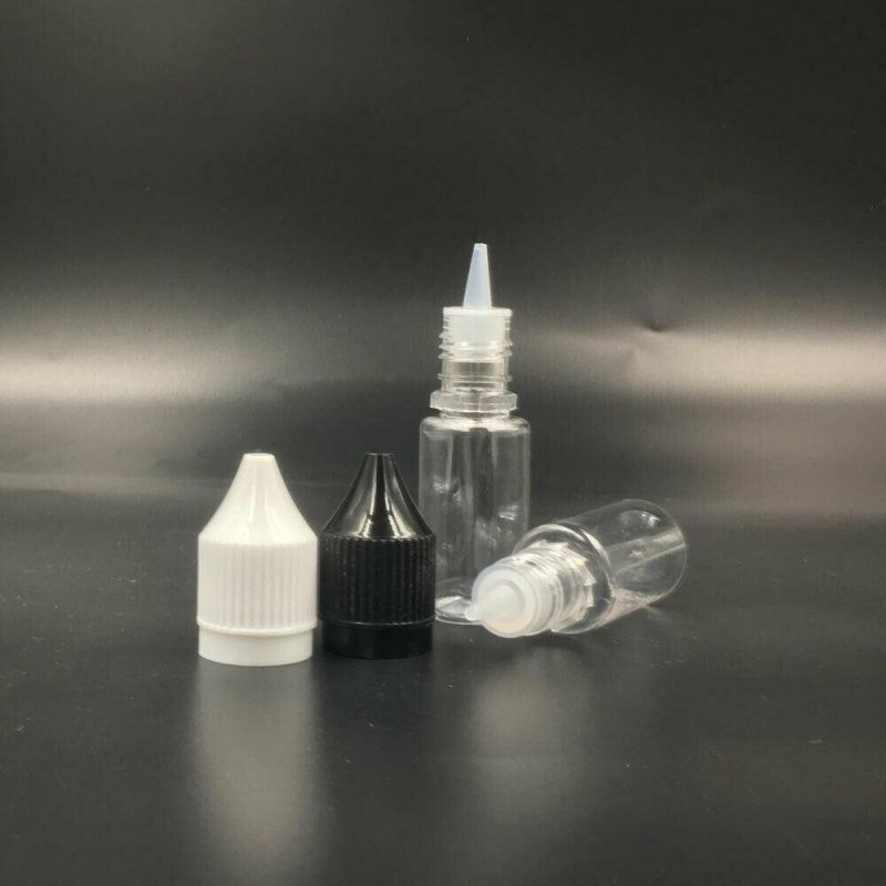 10ml 15ml 30ml 50ml 60ml 100ml 120ml Pet Plastic Squeeze Bottle/Clear Plastic Dropper Bottle /Clear Eliquid Plastic Bottles with Black Lid V3 E Liquid Bottle