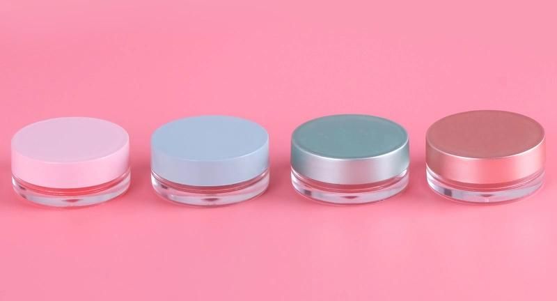 10g Beautiful Round Empty Plastic Container for Beauty Cosmetic Packaging