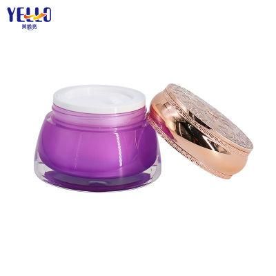 Luxury Cosmetic Packaging Jars Sets 30g 50g 100g Empty Plastic Bamboo Cream Containers Face Mask Jar