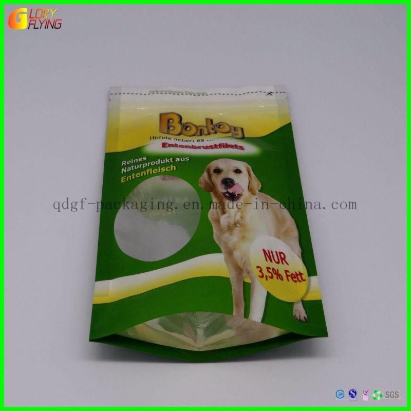 Multicolor Printed Resealable Standing Bag Plastic Zipper Pet Food Bag