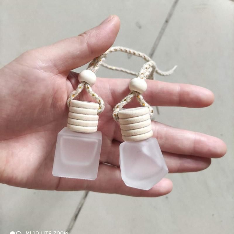 6ml Wholesale Car Air Freshener Hanging Glass Pendant Car Perfume Diffuser Bottle for Essential Oils Fragrance Ornament Interior