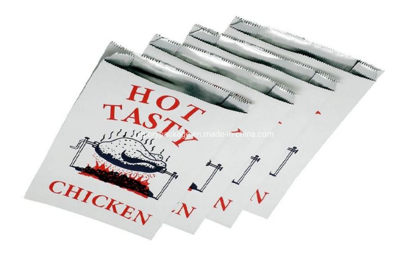 Take Away Tasty Doner Kebabs Hot Chicken Aluminium Foil Paper Bag Food Grade