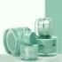 Cosmetic Container Eempty 5g Green Acrylic Cream Jar Lip Balm Jar for Skin Care