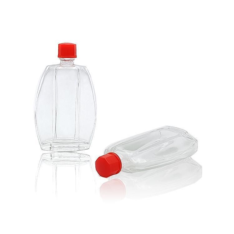 Small Size Wind Oil Glass Bottle 10ml for Medicated Oil Glass Bottle with Plstic Screw Caps
