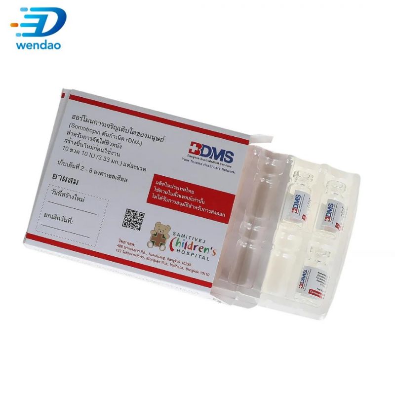 HGH Packaging Label and Packaging HGH Steroid Peptide HCG Glass Vial Label and Box Packaging