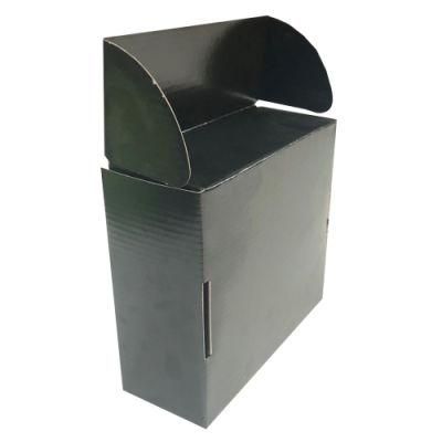 Folding Black Corrugated Mailer Box with Logo Foil Wholesale