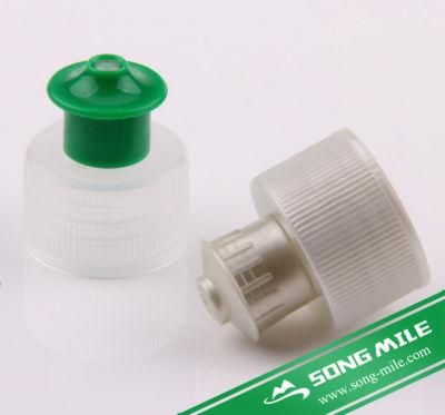 High Quality 24mm 28mm Non Spill Plastic Flip Top Cap