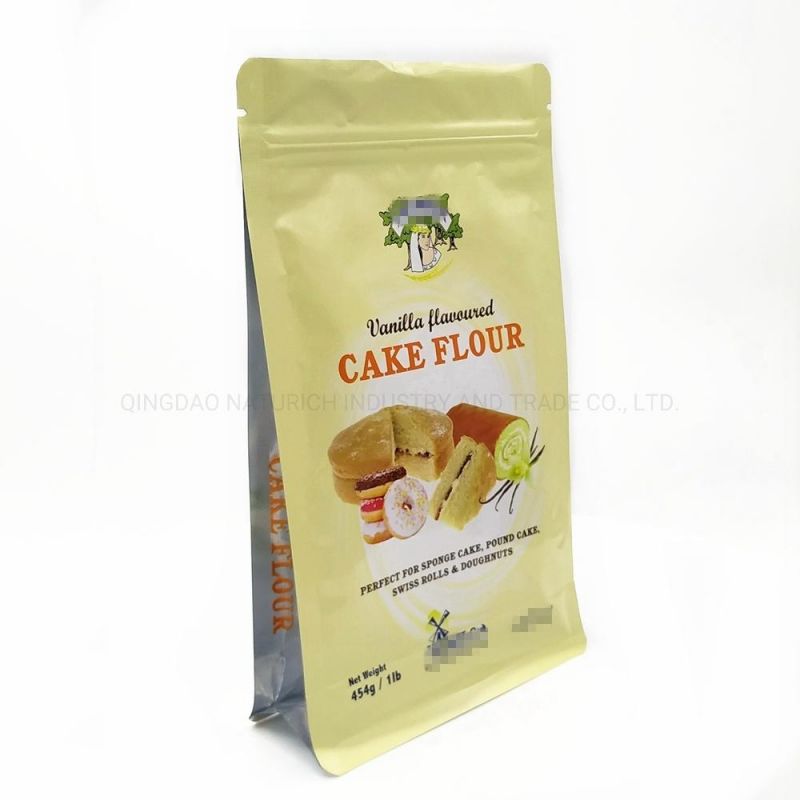 Quad Seal Plastic Packing Bag for Cake Flour 1kg/5lb Cake Flour