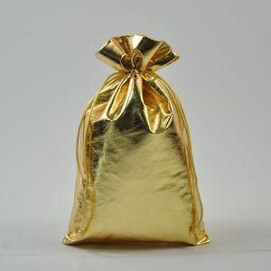 Metallic Lame Fabric Drawstring Bags