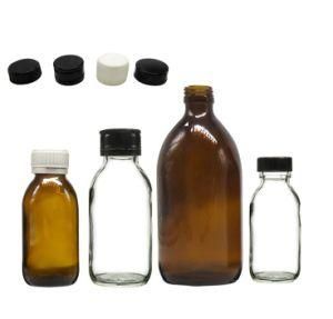 30ml 60ml 100ml 125ml 150ml 200ml Amber Glass Pharmaceutical Grade Bottles, Amber Syrup Medicine Glass Bottle