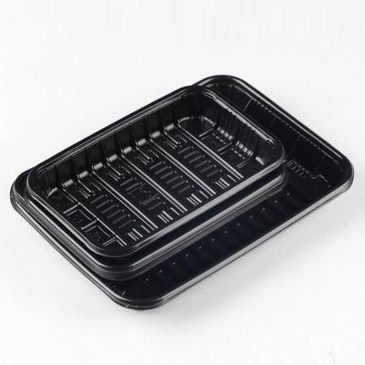 Black Disposable Pet Plastic Fruit Packaging Blister Tray