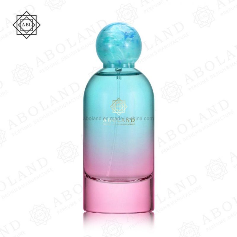 Round Transparent&Simple Cosmetic Glass Bottle-100ml Custom Color&Logo