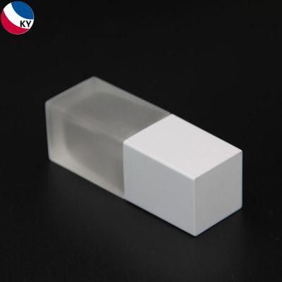 1oz Glass Pump Bottle Cosmetic Square Frosted Glass Foundation Bottle