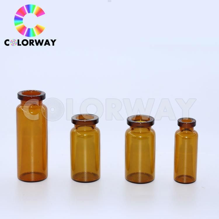 Custom Embossed Debossed Logo Printed Sterile Injection 2ml/5ml/20ml/30ml/50ml/10ml Steriod Brown Amber Transparent Clear Frosty Matte Plating Coated Glass Vial