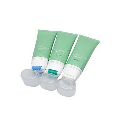 Green Color Face Cream Massage Tube with Silicone Applicator