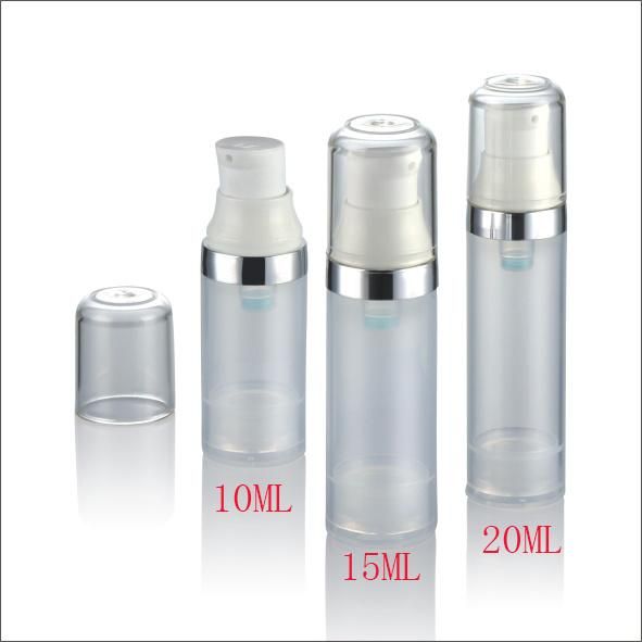 Wholesale 10ml 15ml 20ml Clear Serum Airless Bottle with Pump Sprayer