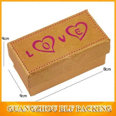 Small Love Heart Printing Paper Gift Packing Box with Lid (BLF-010)