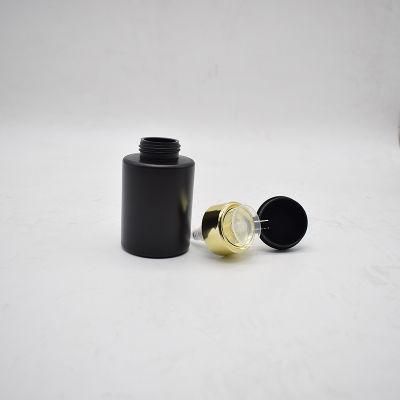 150ml Black Cosmetic Plastic Nail Polish Remover Pump Dispenser Bottle