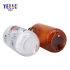 Pump Brown Amber Plastic Shampoo Bottle with Customized Logo Printing