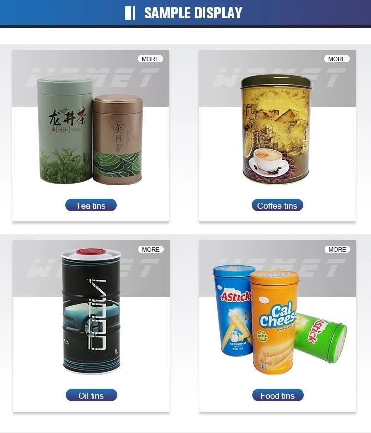 Metal Cans Factory Supply Best Quality Smart Bud Cans with Clear Tubes&Labels