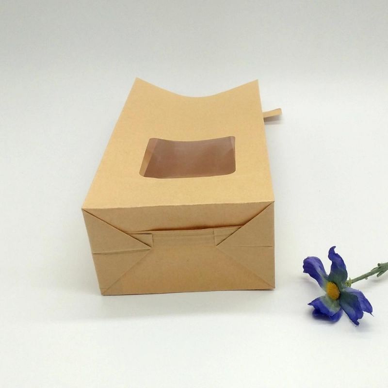 Wholesale Candy Biscuit Paper Bag with Tin Tie and Window