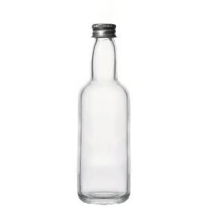 Glass Bottle Factory Clear Wholesale Wine Mini Round Glass Bottle for Liquor