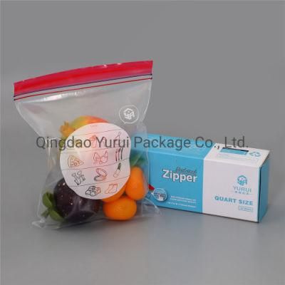 Transparent Food Grade Plastic Zip Lock Bag with Eco Friendly Material