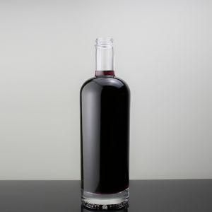 750ml Super Flint Cylindrical Screw Cap Vodka Glass Bottle