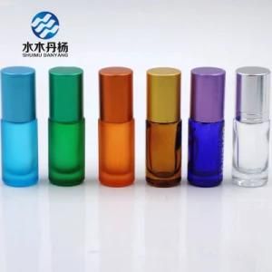 Wholesale 5ml Frosted Colored Roll on Perfume Glass Bottle for Cosmetic