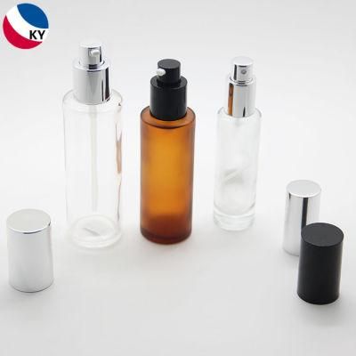 60ml Round Glass Bottle with Silver Sprayer Pump