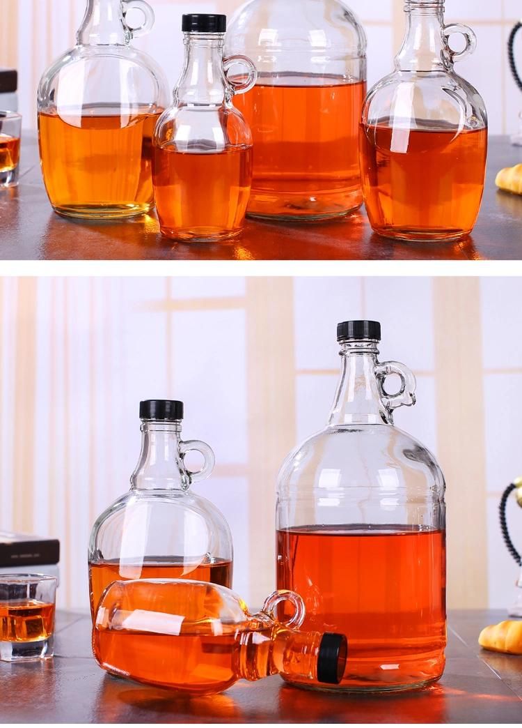 500ml-5000ml Large Glass Bottle for Wine, Juice, Water