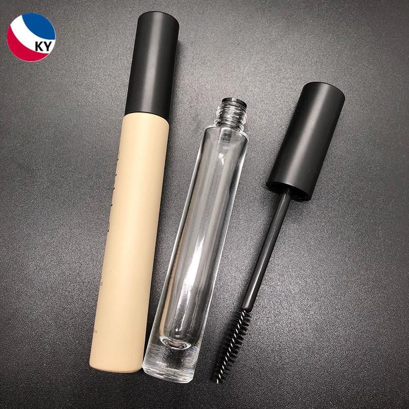 OEM ODM Luxury Glass Mascara Serum Containers Glass Custom Logo Eyebrow Gel Tube Packaging