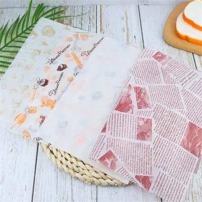 Custom Printing Grease-Proof Paper for Burger/Chicken/Hot Dog Wrapping