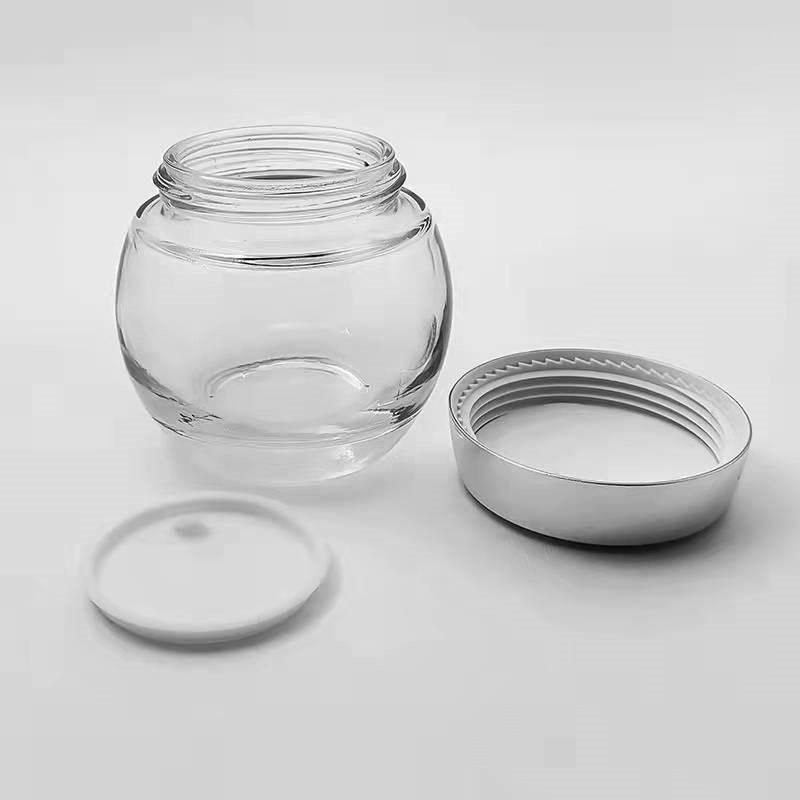 30g 50g 100g Dumpling Shaped Cosmetic Glass Jar Cream Glassware