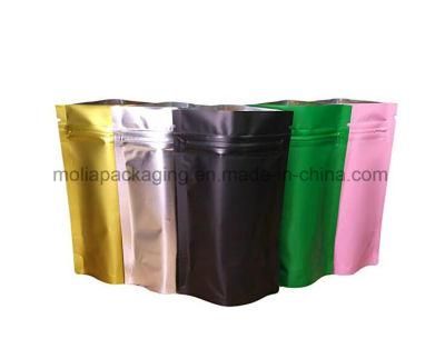 Stand up Pouch/Food Candy Coffee Nut Storage Plastic Packing Bags with Zipper/Tear Notches/Valve