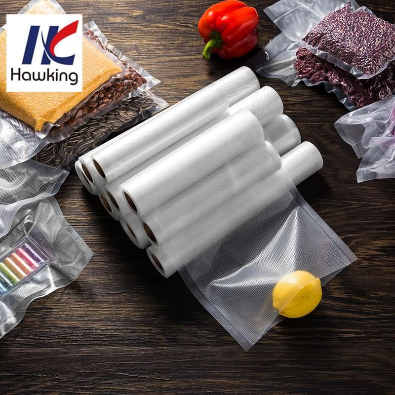 High Transparent Plastic Food Packaging Vacuum Bag Sealer Rolls